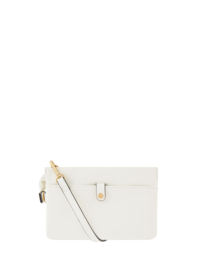 Kerry Cross-Body Bag, White (WHITE), large