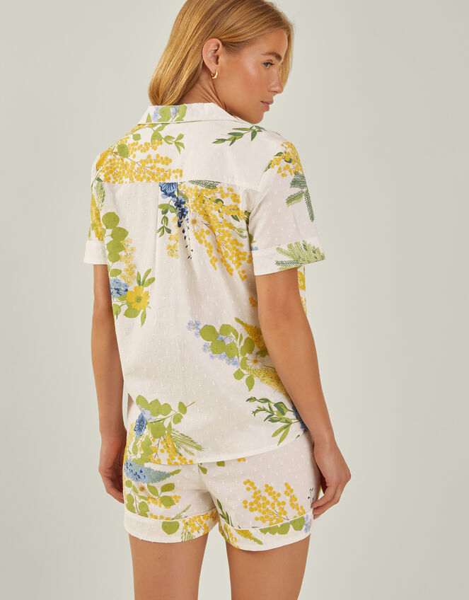 Floral Print Short Pyjamas Set, Ivory (IVORY), large