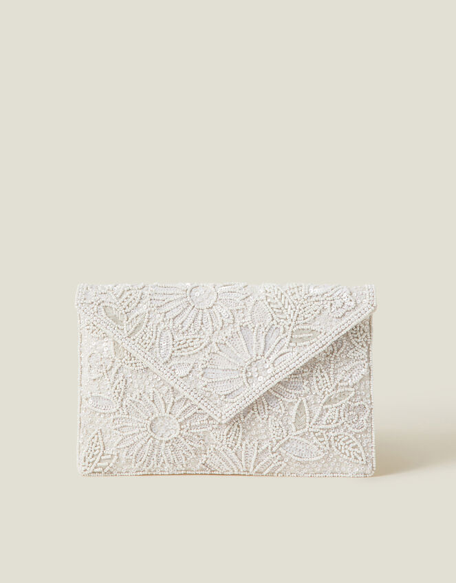 Bridal Embellished Clutch Bag, , large