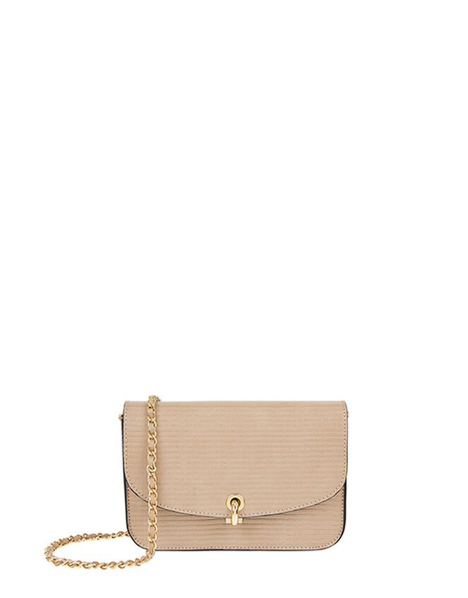 Edie Cross-Body Bag, Nude (NUDE), large