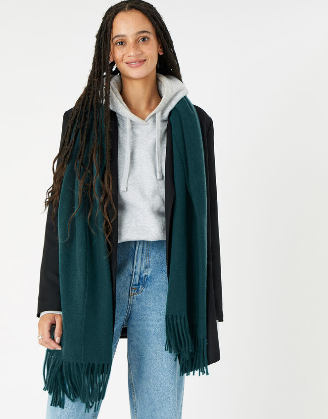 Holly Super-soft Blanket Scarf, Teal (TEAL), large