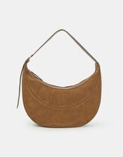 Scoop Suede Shoulder Bag, , large