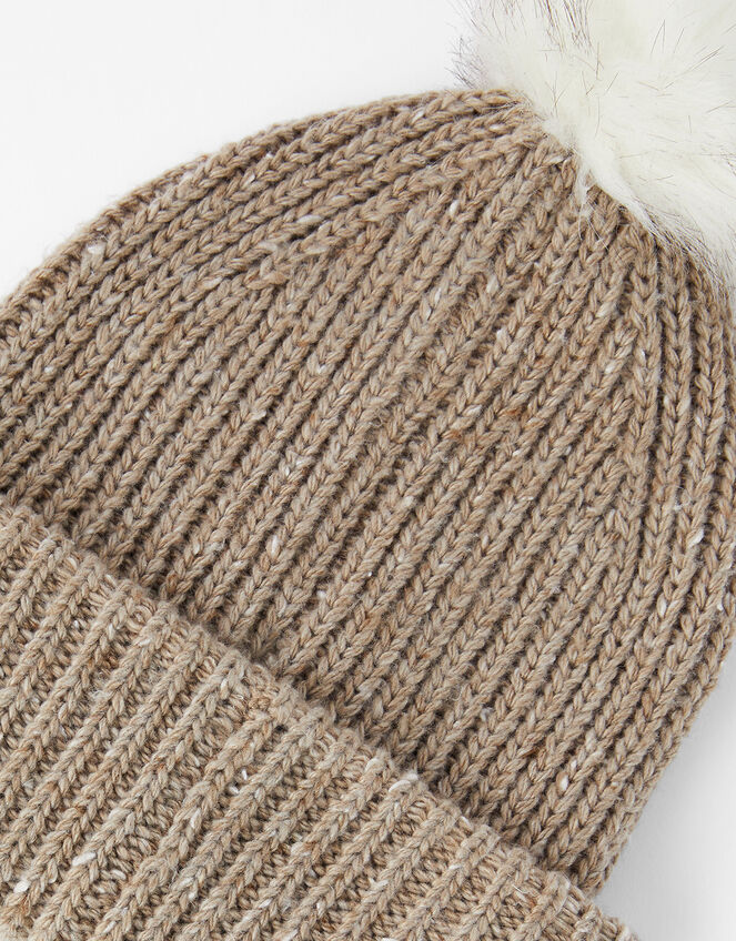 Pom-Pom Beanie, Gold (GOLD), large