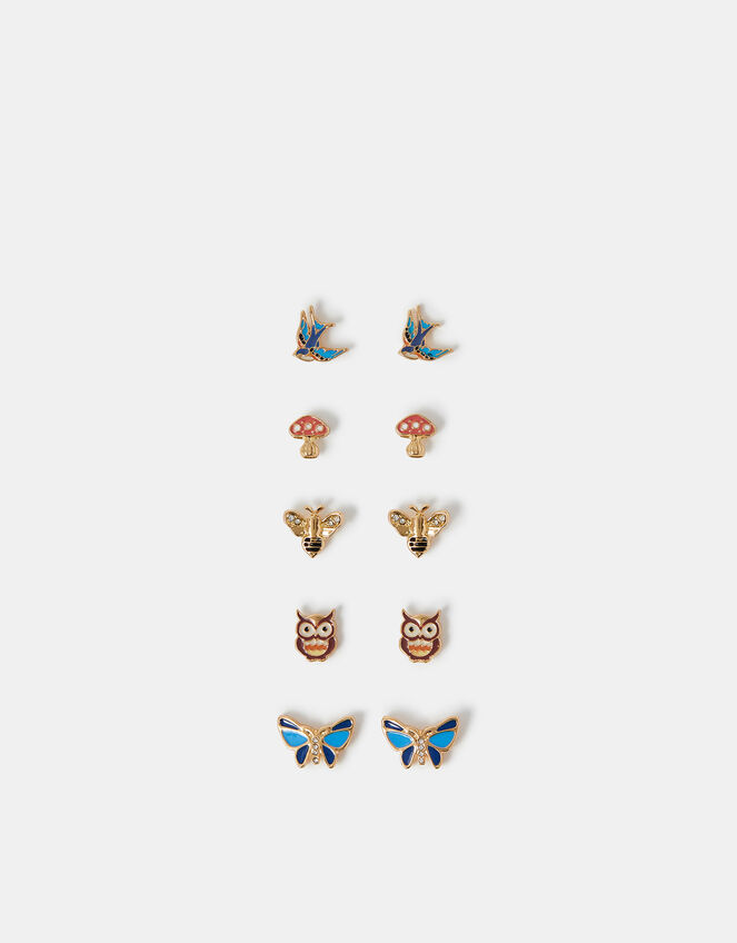5-Pack Forest Friends Stud Earrings, , large
