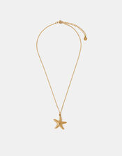 Stainless Steel Starfish Pendant Necklace, , large