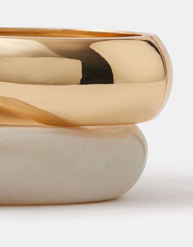 2-Pack Statement Chunky Bangles, , large
