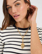 Ridge Pendant Lariat Necklace, , large