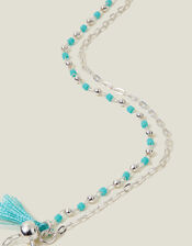 Sterling Silver-Plated Beaded Bracelet, , large