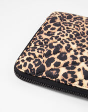 Quilted Nylon Laptop Case, Leopard (LEOPARD), large