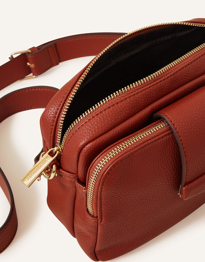 Functional Cross-Body Bag, Orange (RUST), large