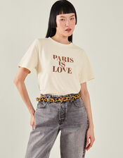 Grace & Mila Paris Is Love Graphic T-Shirt, Camel (BEIGE), large