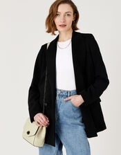 Twist Lock Chain Leather Cross-Body Bag, , large