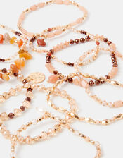 11-Pack Beaded Stretch Bracelets, , large
