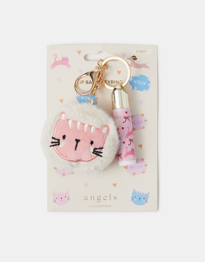 Girls Cat Lip Balm Bag Charm, , large