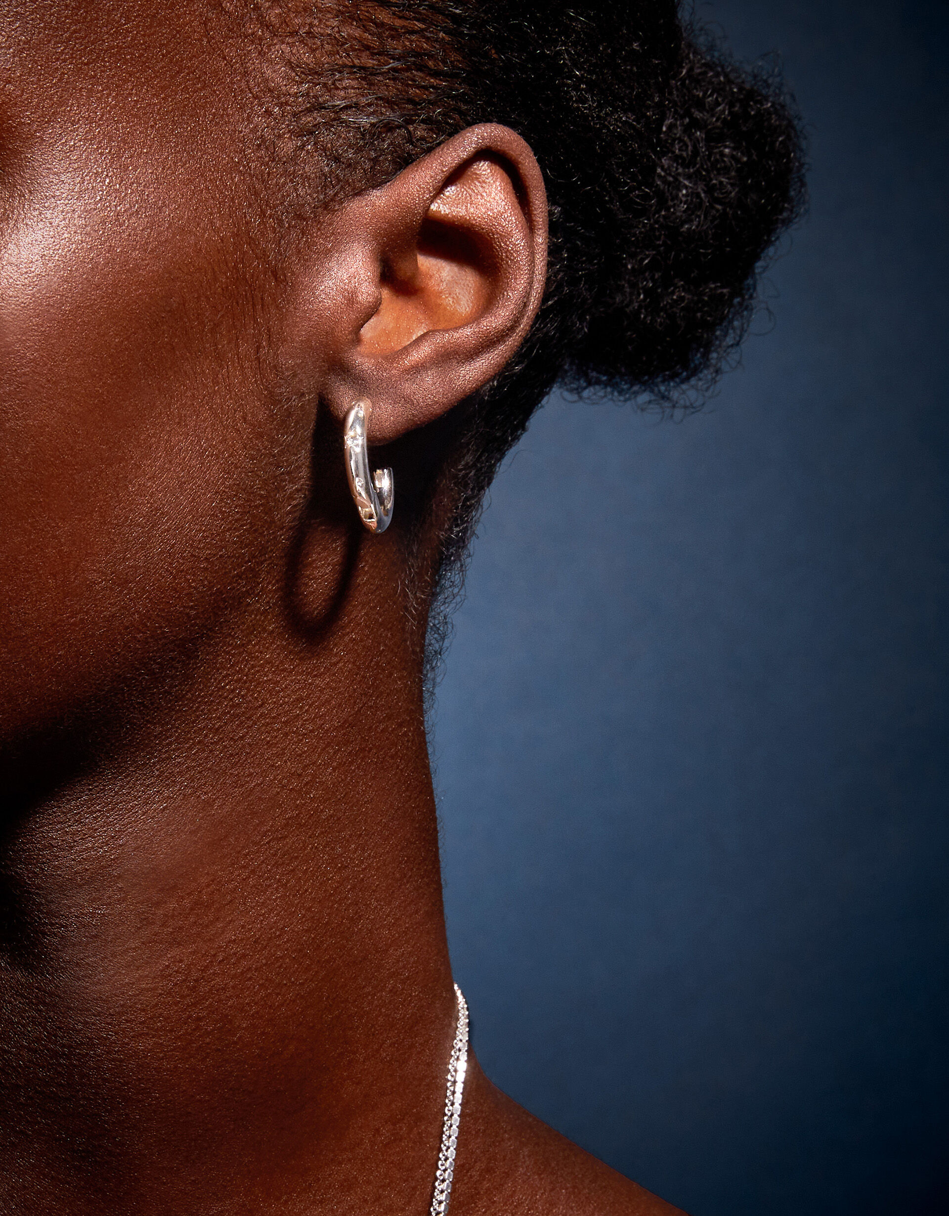 Huge sterling silver hoop earrings clearance