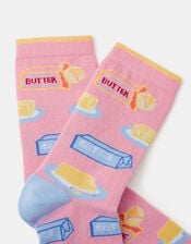 Butter Print Socks, , large