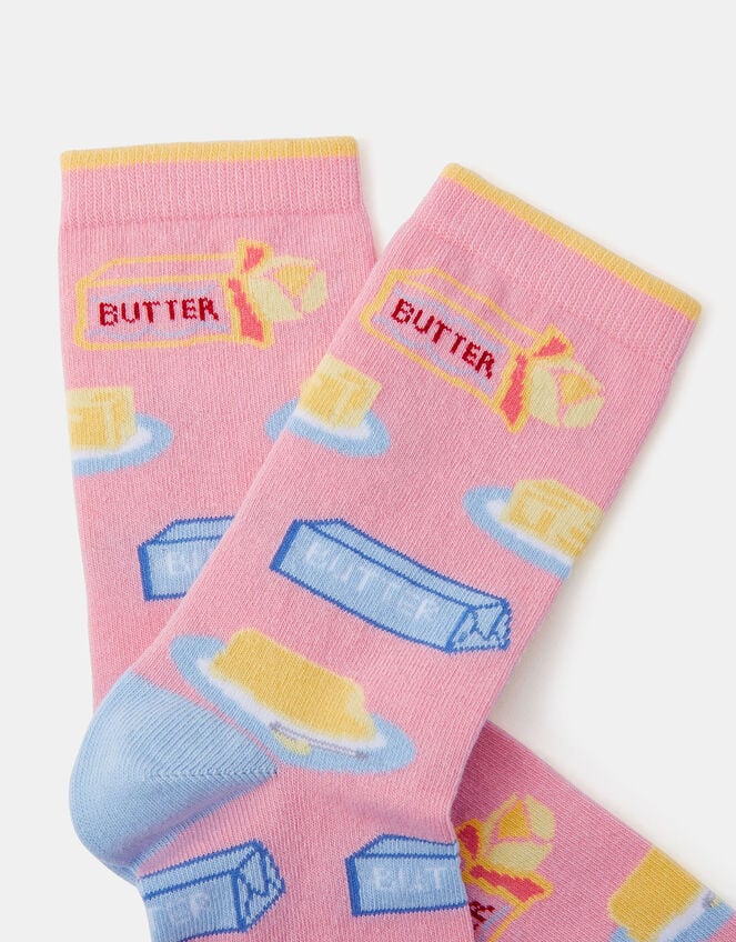 Butter Print Socks, , large