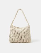 Macrame Shoulder Bag, , large