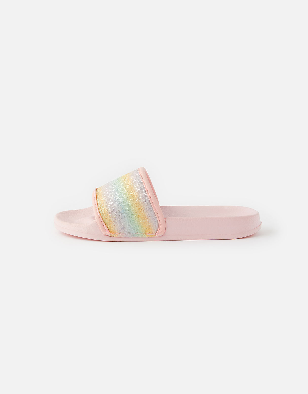 Rainbow Glitter Sliders Multi Girls flip flops Sandals