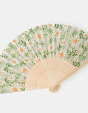 Daisy Print Foldable Fan, , large