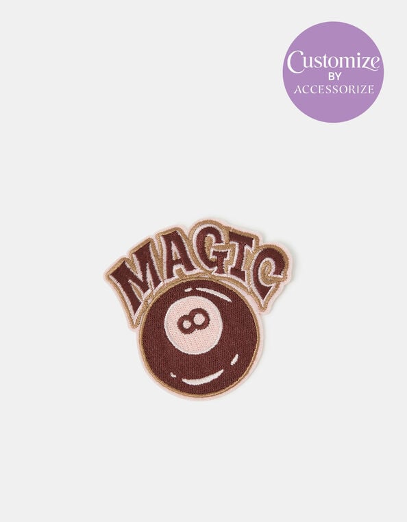 Magic 8 Ball Embroidered Iron-On Patch, , large
