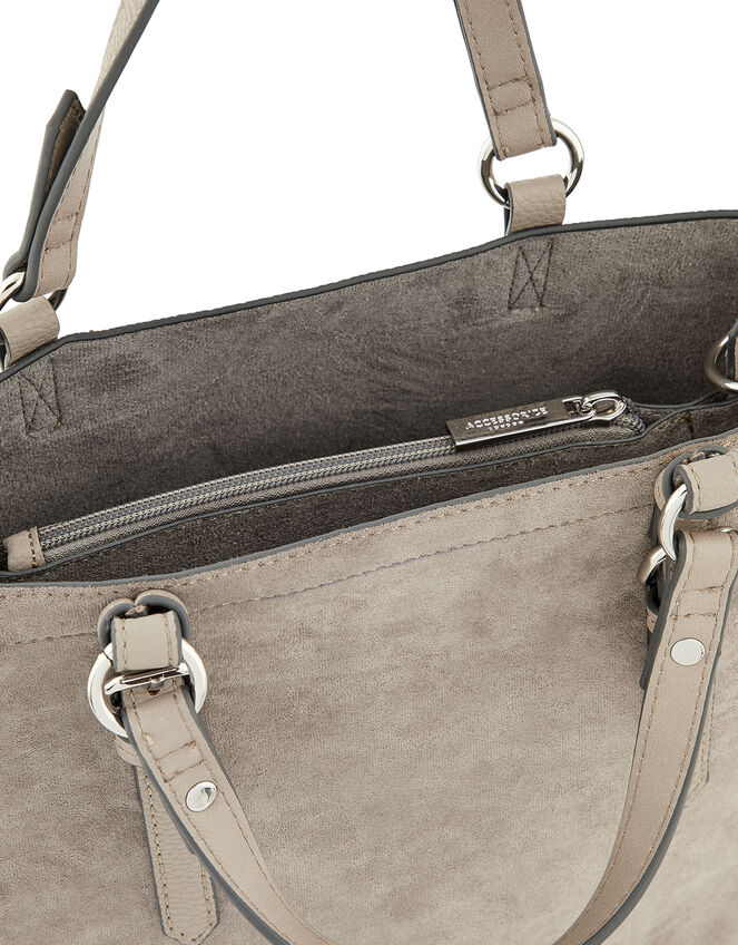 Betty Handheld Bucket Bag, Grey (GREY), large
