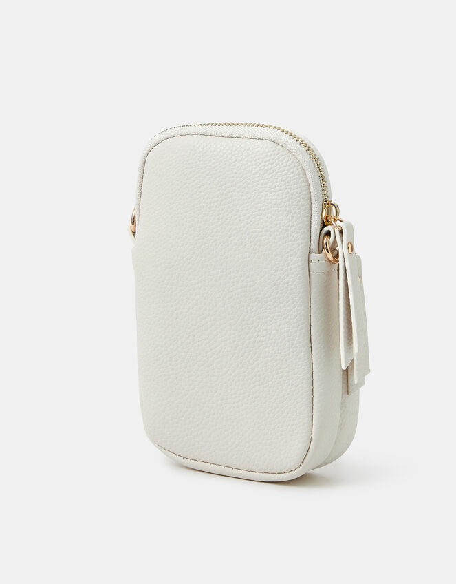 Webbing Strap Phone Bag, Cream (CREAM), large