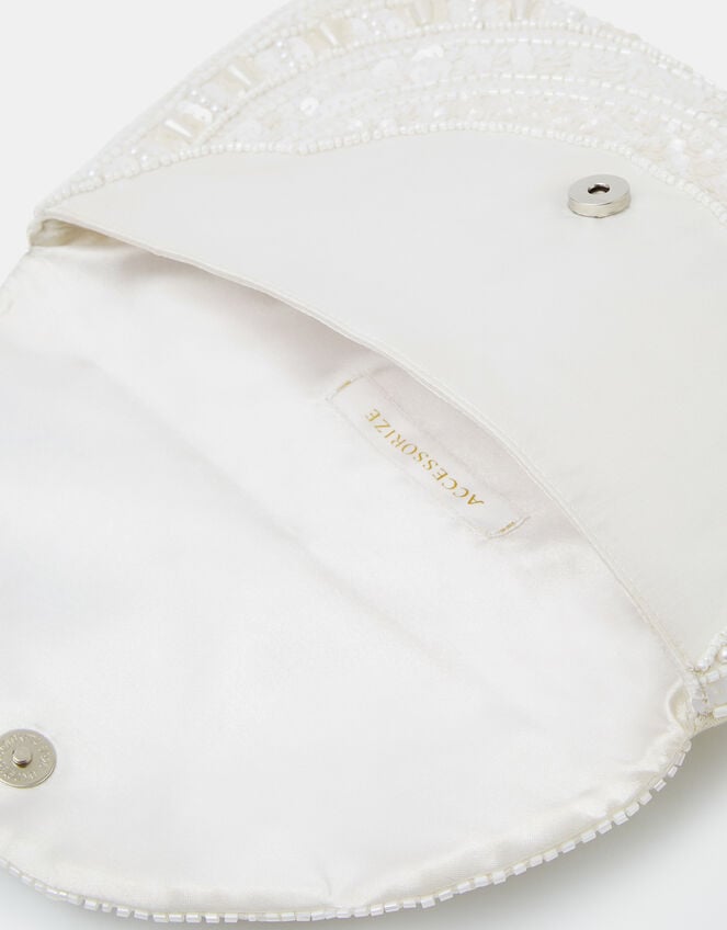 Pearl Beaded Clutch Bag , , large