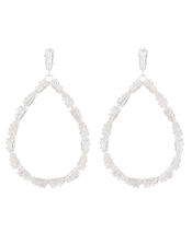 Statement Teardrop Hoop Earrings, , large