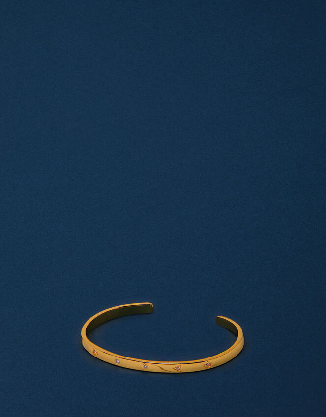 14ct Gold-Plated Sparkle Bangle , , large