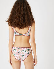 Pretty Floral Blanket Stitch Bikini Briefs, Multi (PASTEL-MULTI), large