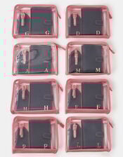 Initial Passport Holder & Luggage Tag, Blue (NAVY), large