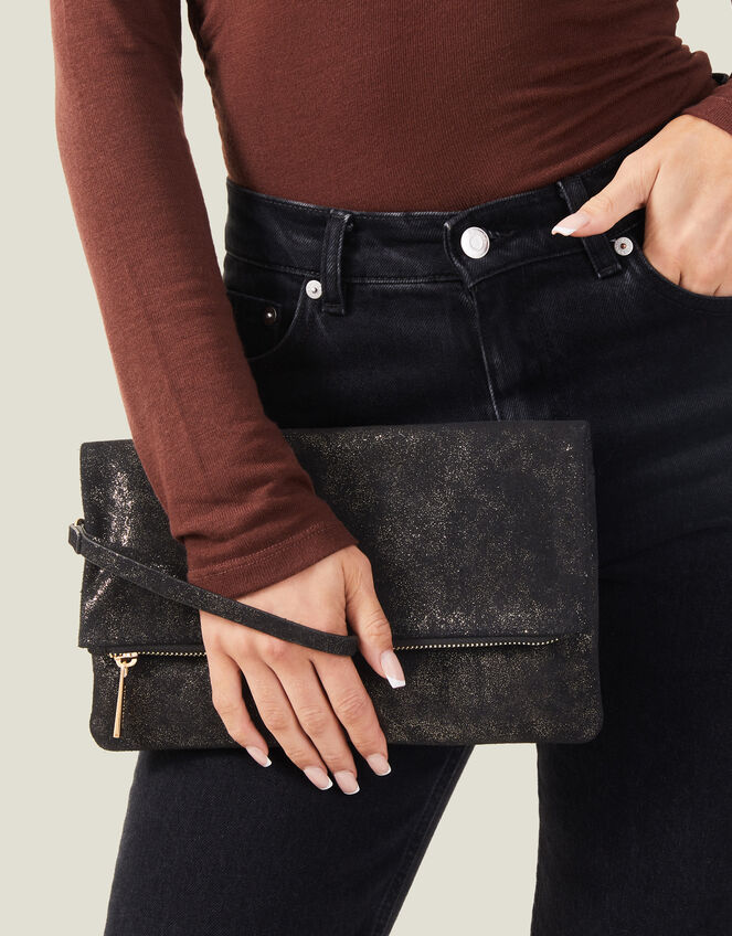 Leather Clutch Bag, , large
