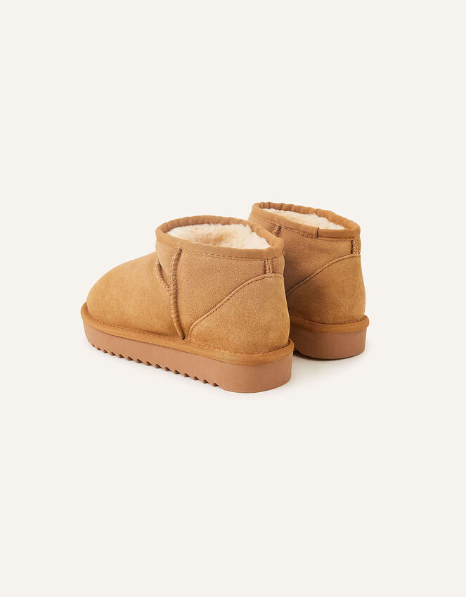 Suede Borg Lined Boots, Camel (BEIGE), large