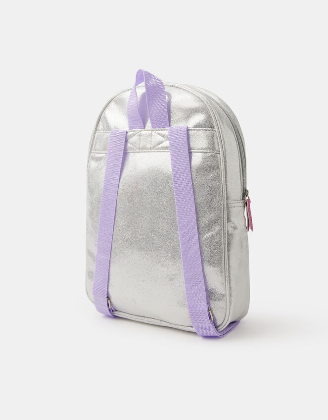 Girls Rainbow Butterfly Glitter Backpack, , large