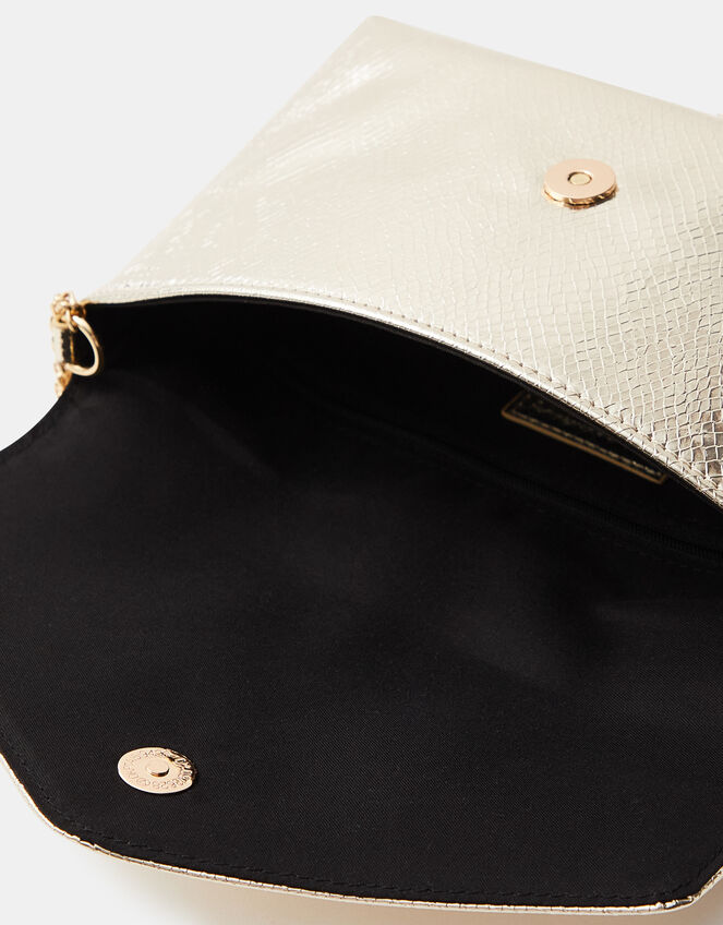 Metallic Envelope Crossbody Bag, Gold (GOLD), large