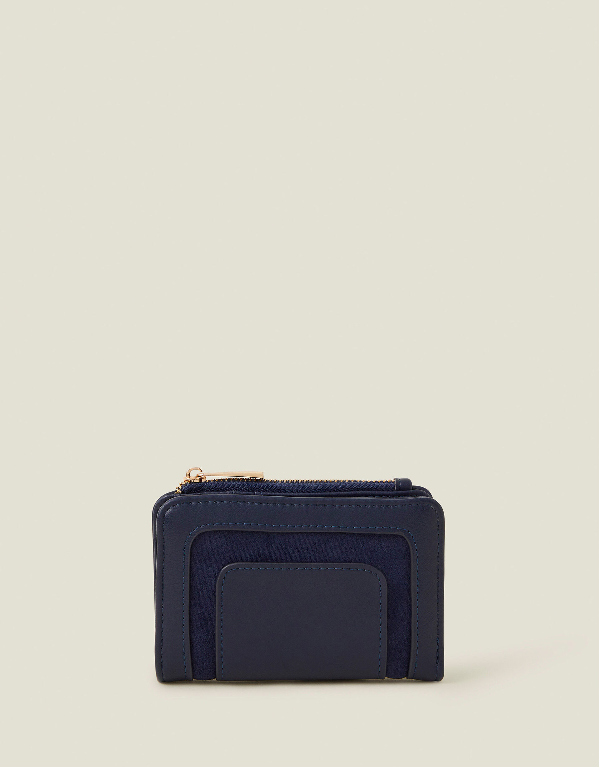 Suedette Flap Wallet