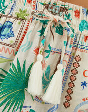 Postcard Print Shorts, Ivory (IVORY), large