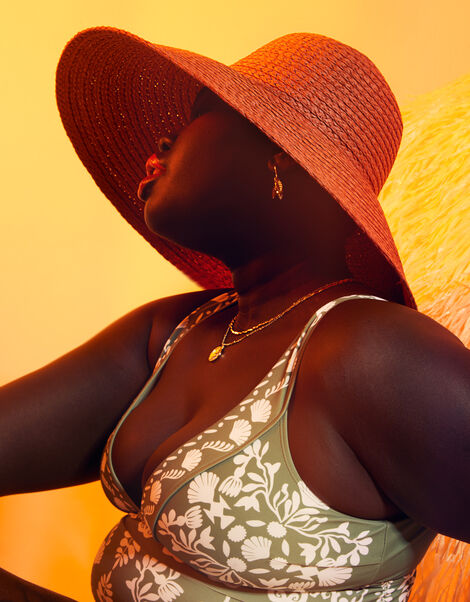 Straw Floppy Hat, , large