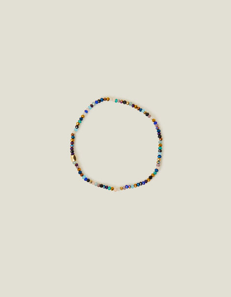 14ct Gold-Plated Beaded Stretch Bracelet, , large