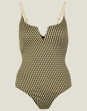 Textured Jacquard Swimsuit , Multi (DARKS MULTI), large