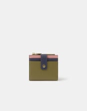 Colourblock Bi Fold Purse, , large