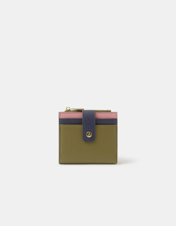 Colourblock Bi Fold Purse, , large