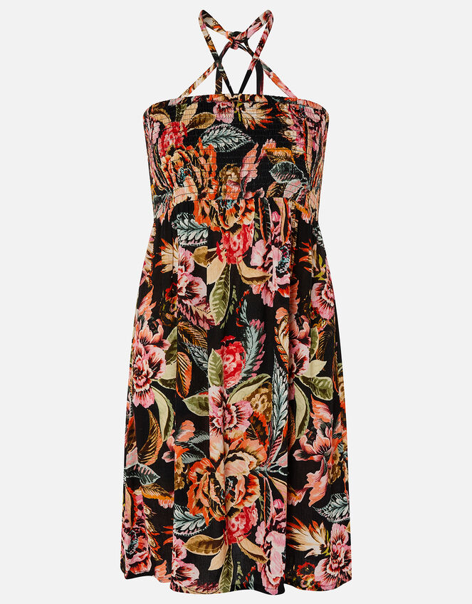 Floral Print Bandeau Dress, Multi (BRIGHTS-MULTI), large