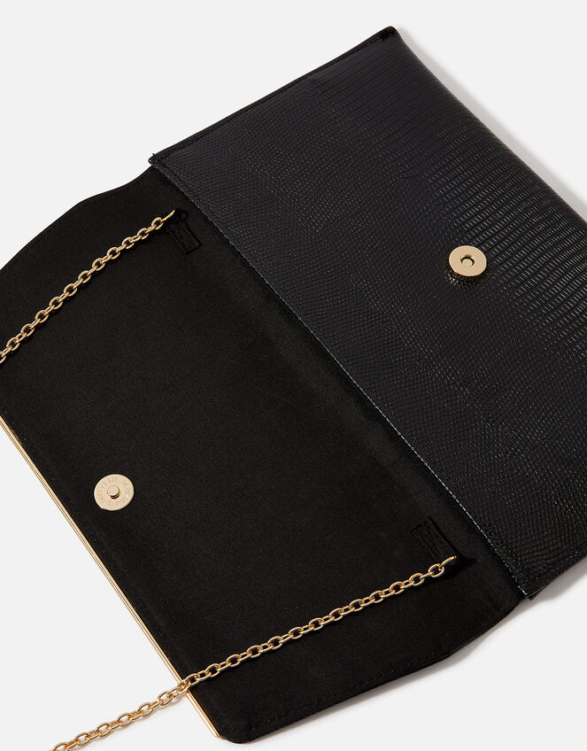 Slimline Bar Clutch Bag, Black (BLACK), large