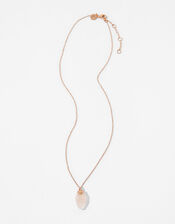 Healing Stones Pendant Necklace - Rose Quartz, , large