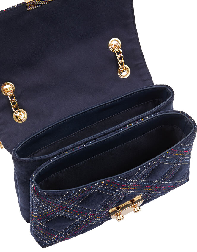 Rainbow Stitch Shoulder Bag, , large