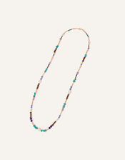 Long Mixed Stones Necklace, , large