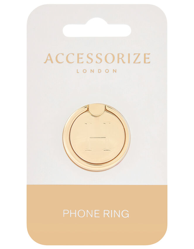 Metallic Initial Phone Ring - H, , large