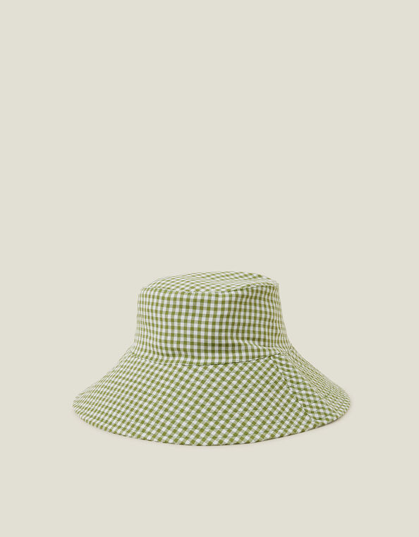 Gingham Bucket Hat, , large